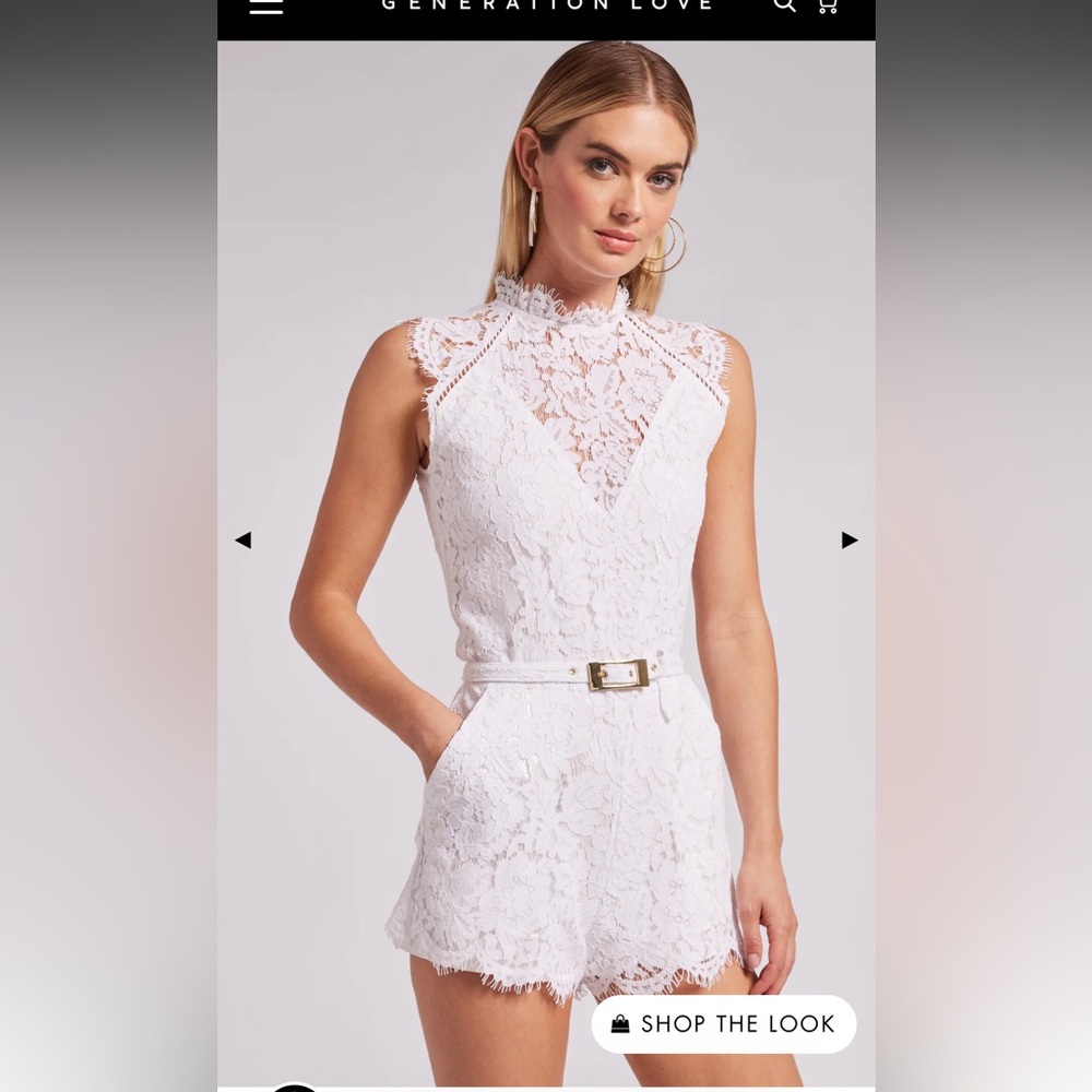 Generation Love white “Sora Romper”